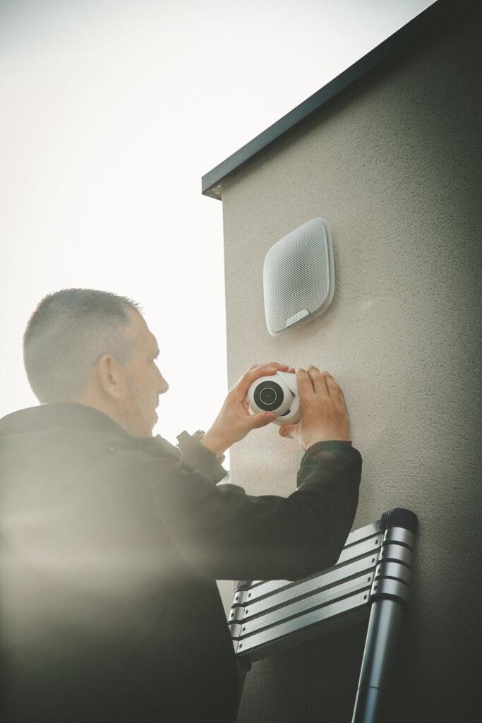 installation camera extérieur